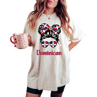 Toddler Girl Dominican Republic- Flag Hispanic Heritage Women's Oversized Comfort T-shirt | Mazezy