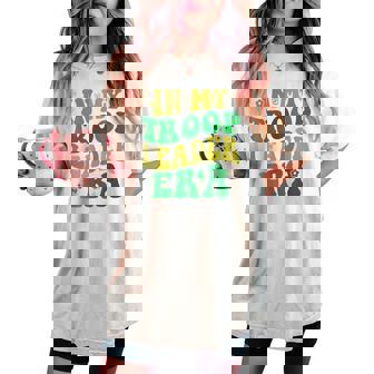 In My Troop Leader Era Cookie Dealer Camping Summer Women Women's Oversized Comfort T-shirt - Seseable