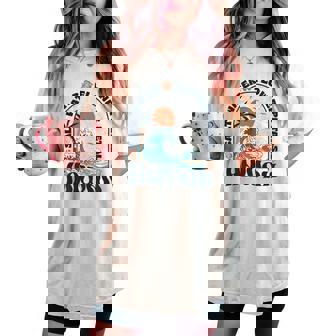 ソルトウォーターフラワー 花びら ハワイ 夏のビーチ愛好家 バック レディースオーバーサイズコンフォートTシャツ - Kawaiitshirt