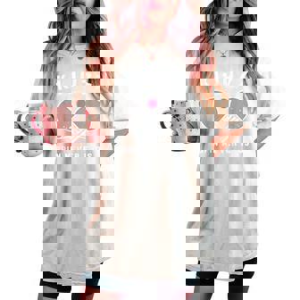 喜寿祝い 卓球好き ピンポン好き 父 男性 女性 77歳 喜寿 お祝い 喜寿モードオン 回転は終わらない レディースオーバーサイズコンフォートTシャツ - Kawaiitshirt