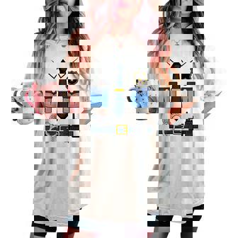 子供の男性の女性の警察官の衣装 レディースオーバーサイズコンフォートTシャツ - Kawaiitshirt