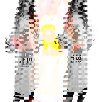 米寿祝い 猫好き ちゃんちゃんこ 父 男性 母 女性 米寿 お祝い 88歳 かわいい ねこ おしゃれ 猫 レディースオーバーサイズコンフォートTシャツ - Kawaiitshirt