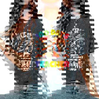 100 Days Of Driving My Teacher Nut Dabbing Squirrel 100Th Da Women's Oversized Comfort T-Shirt | Seseable FR