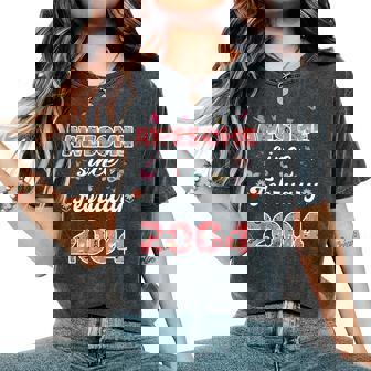 2004年2月から素晴らしい花、2004年2月の誕生日。 レディースオーバーサイズコンフォートTシャツ - Kawaiitshirt