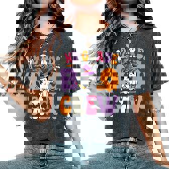 2Nd Grade Boo Crew Spooky Second Grade Halloween Teacher Women's Oversized Comfort T-Shirt - Thegiftio