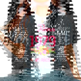 46 Años Regalo De Cumpleaños Hecha En 1979 46 Años Camiseta extragrande cómoda para mujer - Regaloses