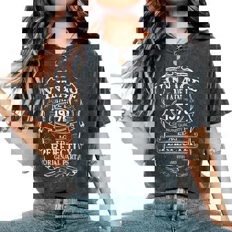 47Th Birthday Retro Vintage Man Woman 1978 Women's Oversized Comfort T-Shirt - Thegiftio