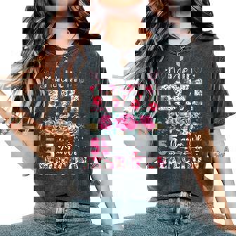 55 Year Old Made In 1971 Floral 55Th Birthday Women Women's Oversized Comfort T-Shirt | Seseable UK