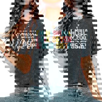 67 Six Seven Spanish Teacher Bilingual Seis Siete Brainrot Women's Oversized Comfort T-Shirt | Seseable FR