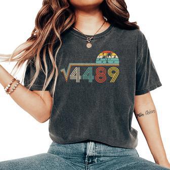 67 Vintage Meme Square Root 4489 Slang Math Teacher Women's Oversized Comfort T-Shirt - Thegiftio UK