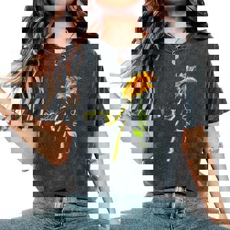 8647 Subtle Anti Trump 86 47 Sunflower Cat Lovers Feminist Women's Oversized Comfort T-Shirt - Thegiftio