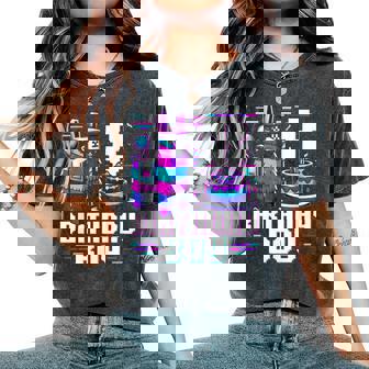 8Th Birthday Boy Llama For 8 Years Old Gamers Women's Oversized Comfort T-Shirt - Thegiftio