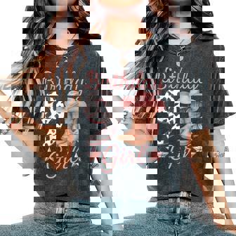 9Th Birthday Girl Cowgirl Boots Hat Western Rodeo Outfit Women's Oversized Comfort T-Shirt | Seseable UK