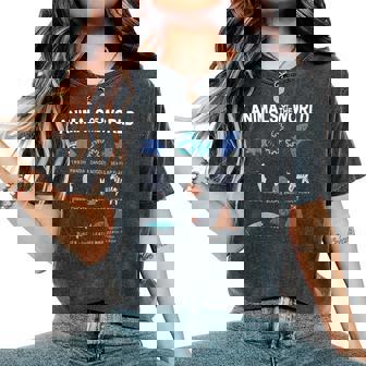 Animal Of The World Trash Panda Danger Noodle Sea Flap Flap Women's Oversized Comfort T-Shirt | Mazezy