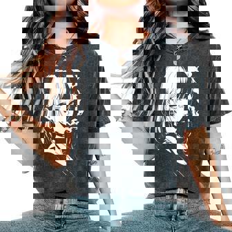 Anime Horror Girl Aesthetic Soft Grunge Waifu Japanese Otaku Women's Oversized Comfort T-Shirt - Thegiftio