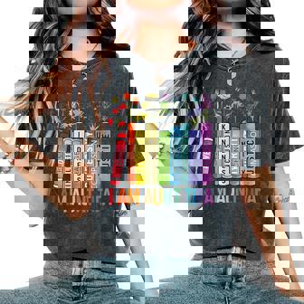 I Am Aunt Tifa Human Rights Floral Protest Women's Oversized Comfort T-Shirt | Seseable CA