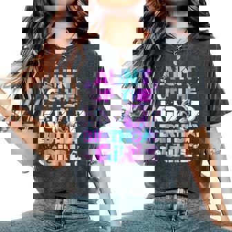 Auntie Of The K-Pop Birthday Girls Korean Music Lovers Women's Oversized Comfort T-Shirt | Mazezy