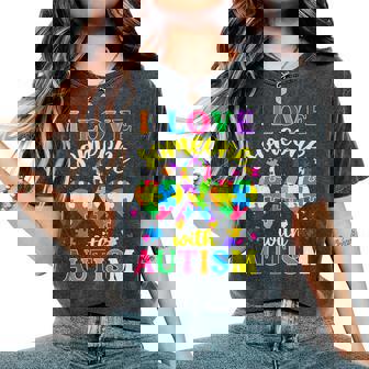 Autism Awareness I Love Someone With Autism Women's Oversized Comfort T-Shirt - Monsterry