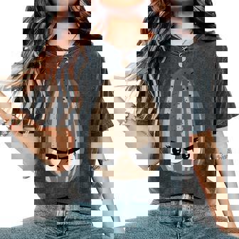 The Bad Seed Good Egg Teacher Halloween Costume Food Group Women's Oversized Comfort T-Shirt | Mazezy