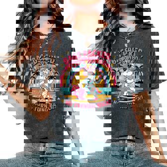 Bags Packed Flaps Waxed Unicorn Girls Trip Summer Vacation Women's Oversized Comfort T-Shirt | Seseable FR