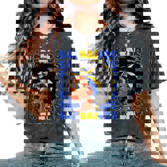 Bajan Girl Barbados Flag Proud Barbadian Women Women's Oversized Comfort T-Shirt | Seseable FR