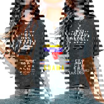 Bandera Deenezuela Banderaenezolana Cuello Camiseta extragrande cómoda para mujer - Regaloses