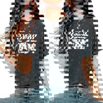 Baseball Mom Cute Baseball Per Le Mamme T-shirt comoda oversize da donna - Novitaregali