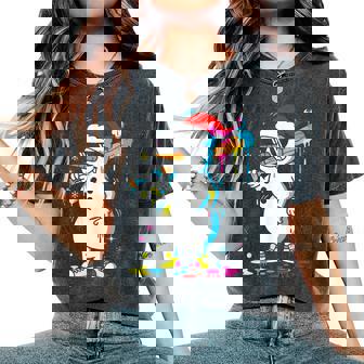 Baseball Snowman Drip Cool Christmas Boys Girls Women's Oversized Comfort T-Shirt - Monsterry