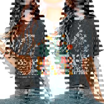 Big Brother Of The Little Wildflower Birthday Party Baby Women's Oversized Comfort T-Shirt | Mazezy