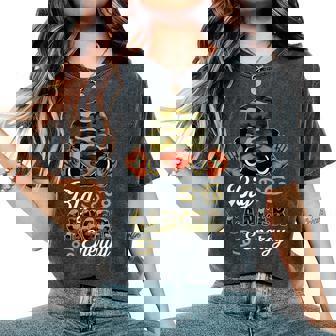 Big Cancer Energy Black Woman Camouflage Zodiac Sign Women's Oversized Comfort T-Shirt - Monsterry