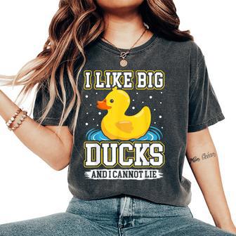 I Like Big Ducks And I Cannot Lie Rubber Duck Women's Oversized Comfort T-Shirt - Thegiftio UK