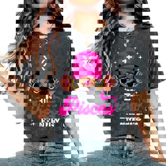 Big Pisces Energy Sassy Black Woman Cap Zodiac Birthday Women's Oversized Comfort T-Shirt | Seseable UK