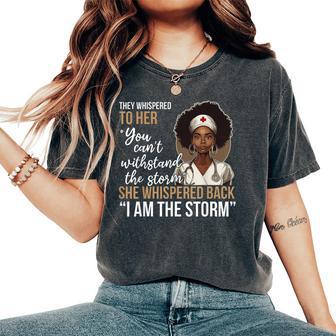 Black History Nursing Nurse Proud African American Ladies Women's Oversized Comfort T-Shirt - Thegiftio UK