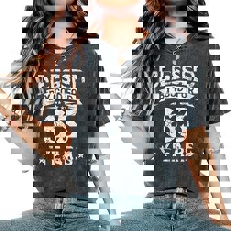 Blessed By God For 63 Years Old 63Th Birthday For Men Women's Oversized Comfort T-Shirt - Monsterry