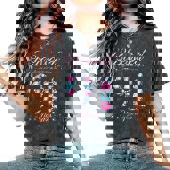 Blessed By God For 91 Years Old 91St Birthday Woman Queen Women's Oversized Comfort T-Shirt - Monsterry