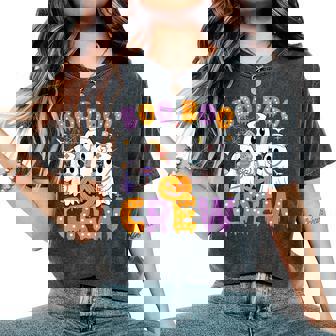 Boo Boo Crew Nurse Ghost Scrub Halloween Custom Men Women's Oversized Comfort T-Shirt - Monsterry