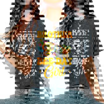 Brother Of The Birthday Girl Bee Family Birthday Party Women's Oversized Comfort T-Shirt | Seseable FR