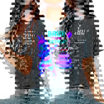 Bruh Its My Birthday Llama Pinata Family Party Bday Women's Oversized Comfort T-Shirt - Thegiftio