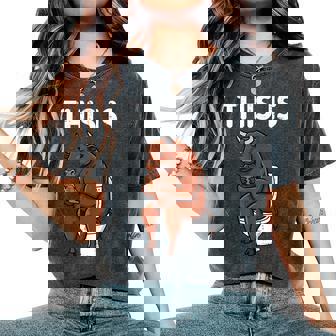 This Is Bull Sitting Toilet Phone Saying Women Women's Oversized Comfort T-Shirt | Seseable FR