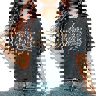 Camo Jesus Coquette Bow Camouflage God Christian Religious Women's Oversized Comfort T-Shirt - Monsterry