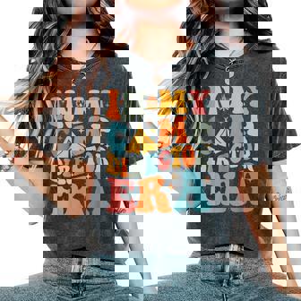 In My Camp Director Era Groovy Summer Camp Director Women's Oversized Comfort T-Shirt | Mazezy