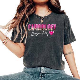 Cardiology Squad Cardiologist Cardiac Nurse Heart Leopard Women's Oversized Comfort T-Shirt | Mazezy