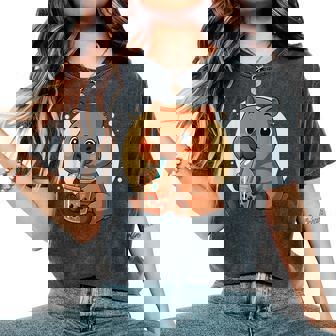 Carino Capybara Kawaii Anime Bere Bubble Tea Ragazza Bambini T-shirt comoda oversize da donna - Novitaregali