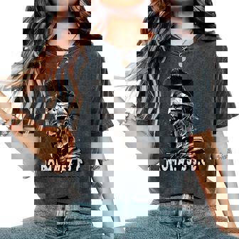 Centurione Romano Con Elmo Mlitare Arte Legioni Roma T-shirt comoda oversize da donna - Novitaregali