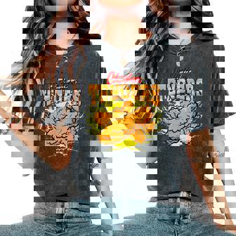 Chicken Tenders Lover Hardcore Music Bootleg Rap Tendies Women's Oversized Comfort Colors T-Shirt | Mazezy