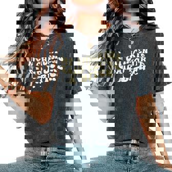 My Chickens Said You're A Bitch Farmer Chicken Lover Women's Oversized Comfort T-Shirt - Monsterry