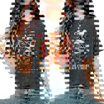 Chinese New Year 2026 Year Of The Horse Happy New Year Women's Oversized Comfort T-Shirt - Monsterry