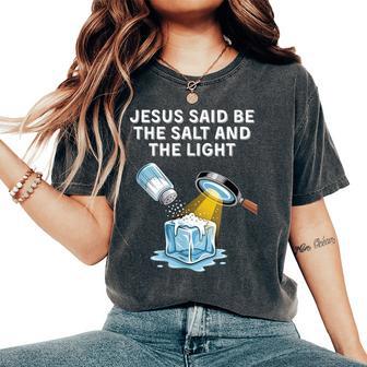 Christian Anti Ice Protest Be The Salt And The Light Women's Oversized Comfort T-Shirt - Thegiftio