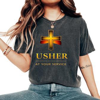 Christian Usher Church Boys & Girls Women's Oversized Comfort T-Shirt - Thegiftio UK
