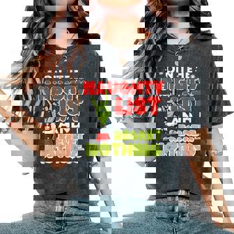 Christmas Naughty List Regret Nothing Xmas Women Women's Oversized Comfort T-Shirt | Seseable UK